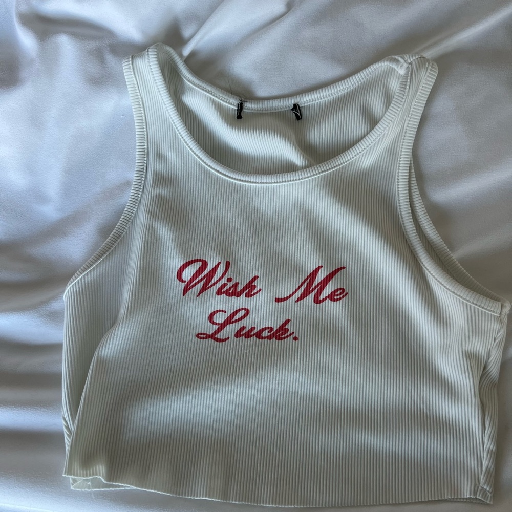 White tank top